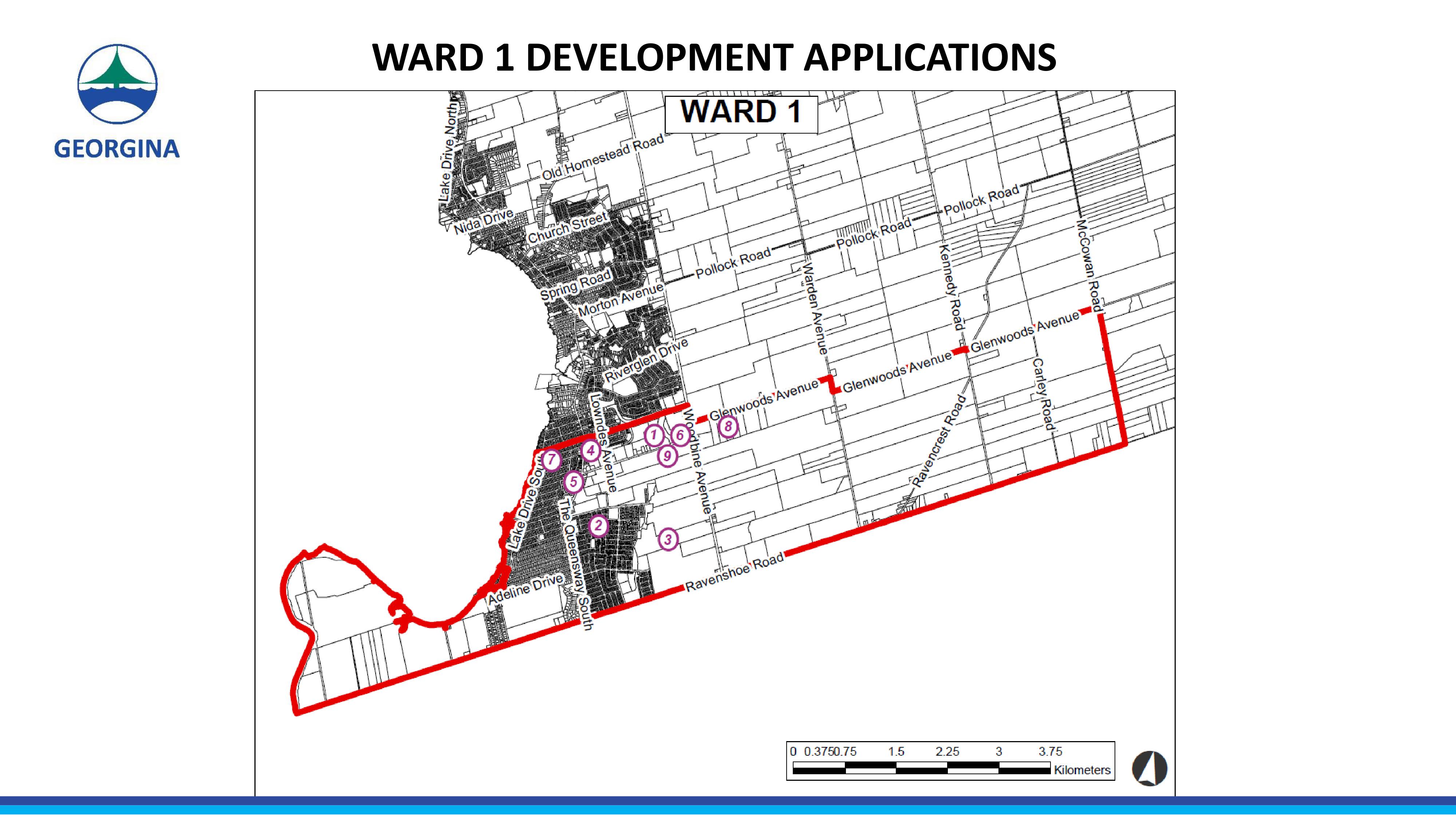 Ward 1 Development Applications in Georgina