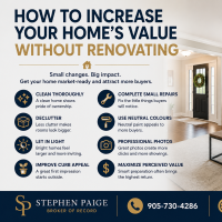 Increase home value without renovating in Hamilton and Burlington Ontario