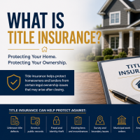 A homeowner reviewing title insurance documents before closing on a home purchase.