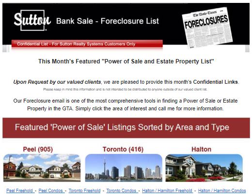 howardmorton, bank sale, foreclosures, GTA realeastate