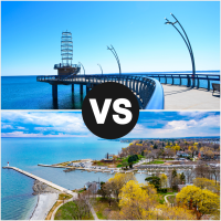 Burlington vs Oakville - Burlington Peer and Oakville Landscape - Halton Realtors
