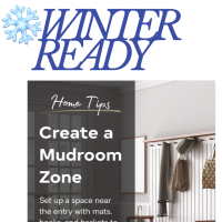create a mudroom for winter
