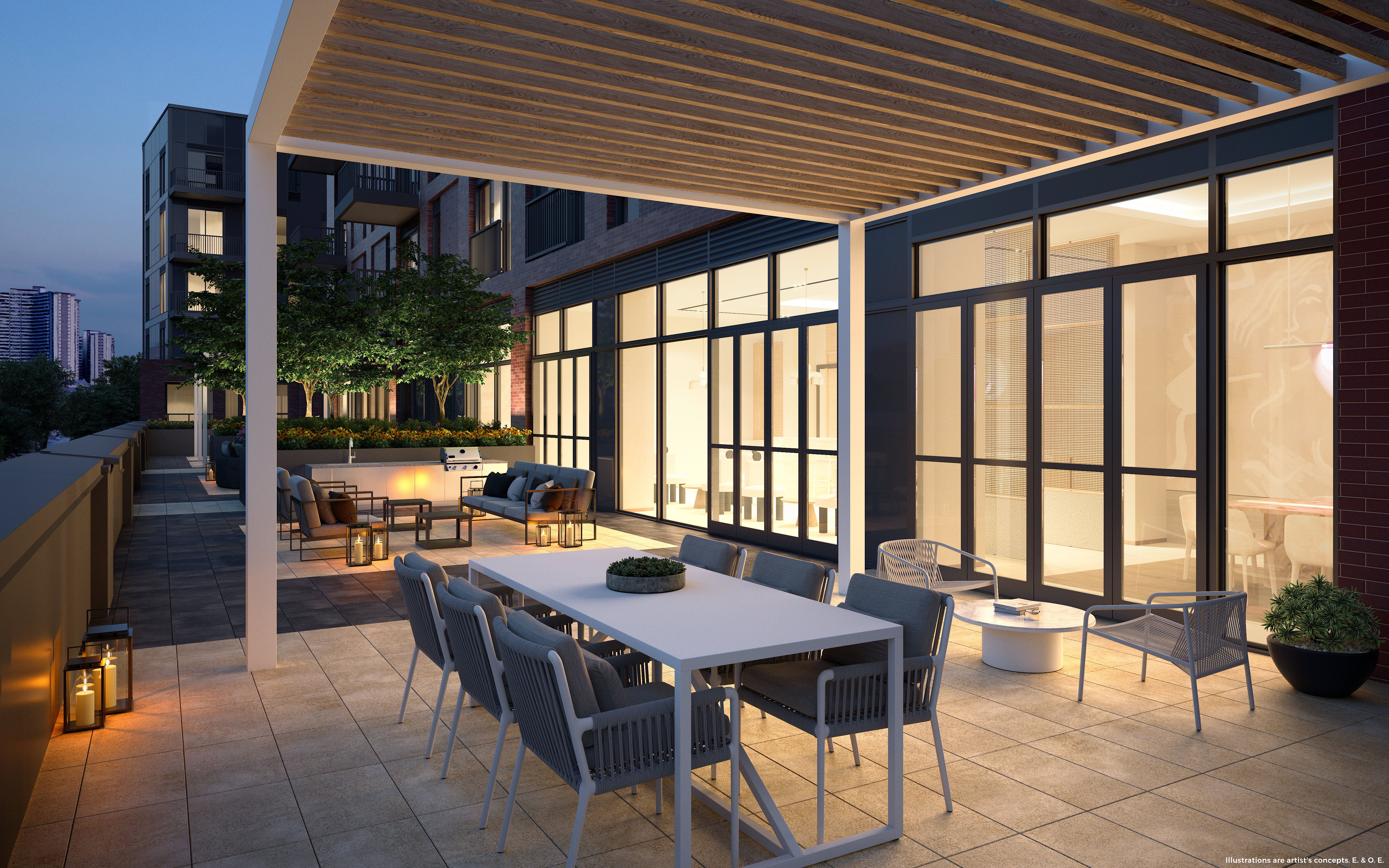 balcony of luxury condo Toronto