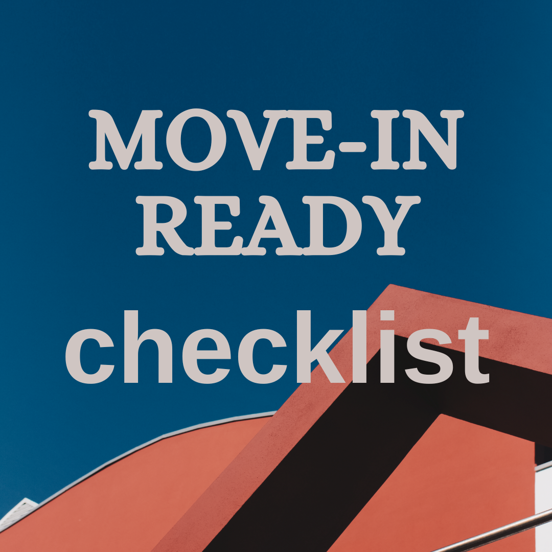 Joanne Gludish | The MOVE-IN READY Checklist