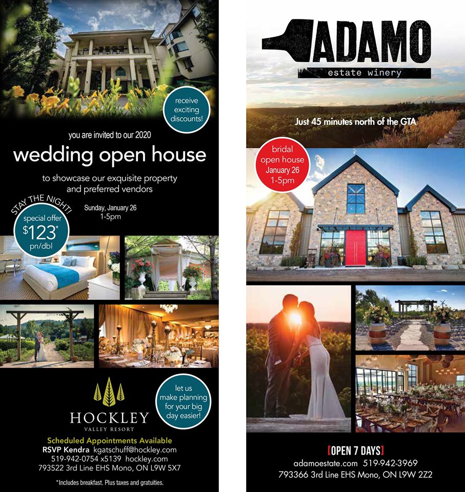 Adamo Estate Winery Hockley Valley Resort Wedding