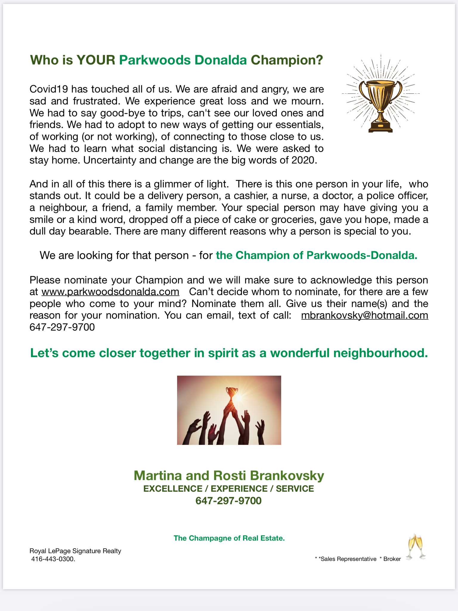 Who is you Champion ?