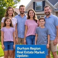 Durham Region Family in front of house