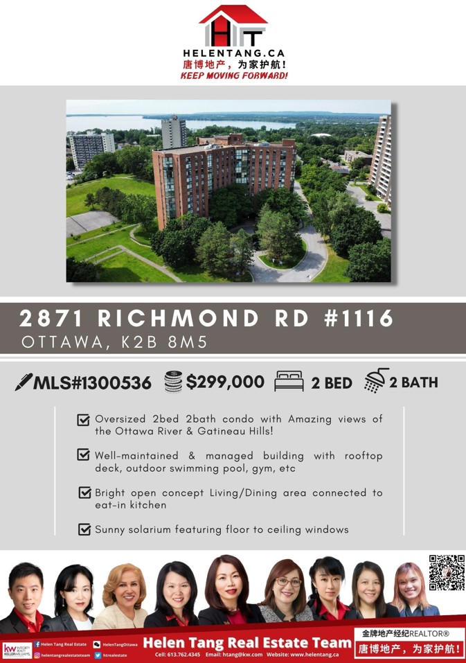 2871 Richmond Rd 1116, Ottawa Helen Tang Real Estate Team