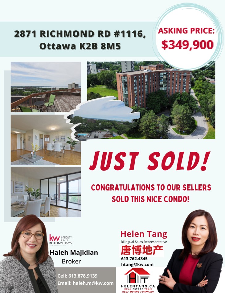 2871 Richmond Rd 1116, Ottawa Helen Tang Real Estate Team