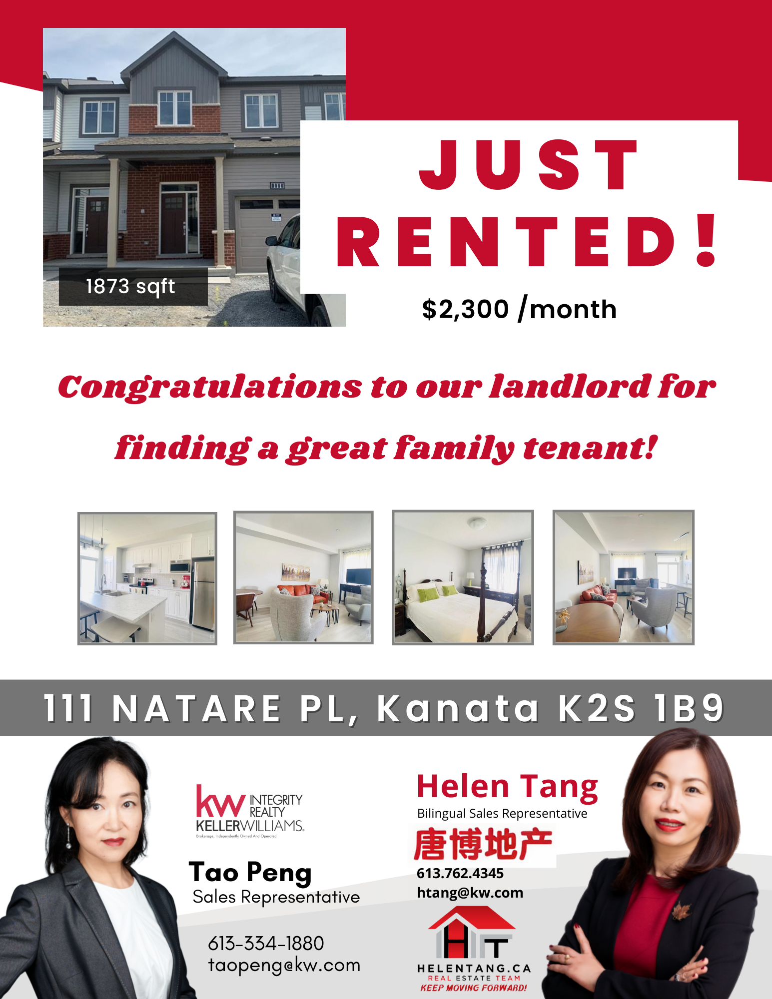 111 Natare Place, Kanata Helen Tang Real Estate Team