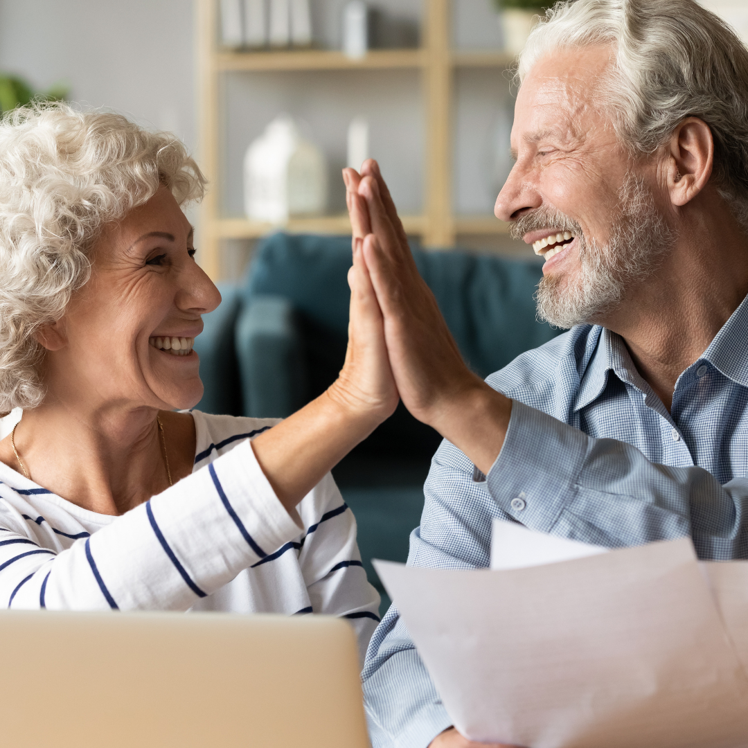 older couple happy with selling their oakville home